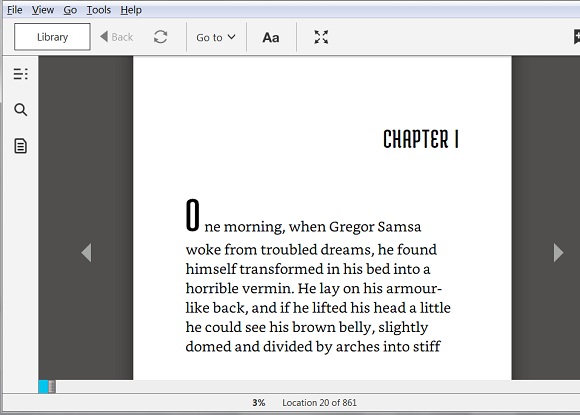 Open MOBI Book with Kindle for PC