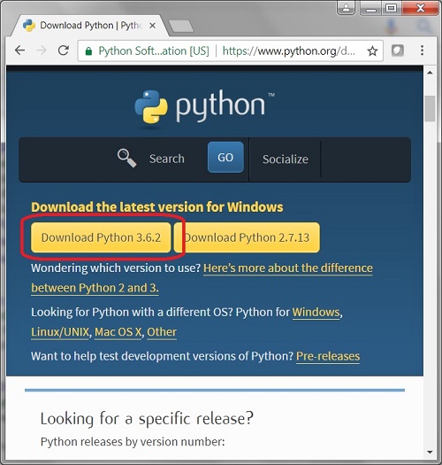 python download windows
