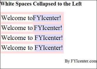 Inline Element White Spaces
